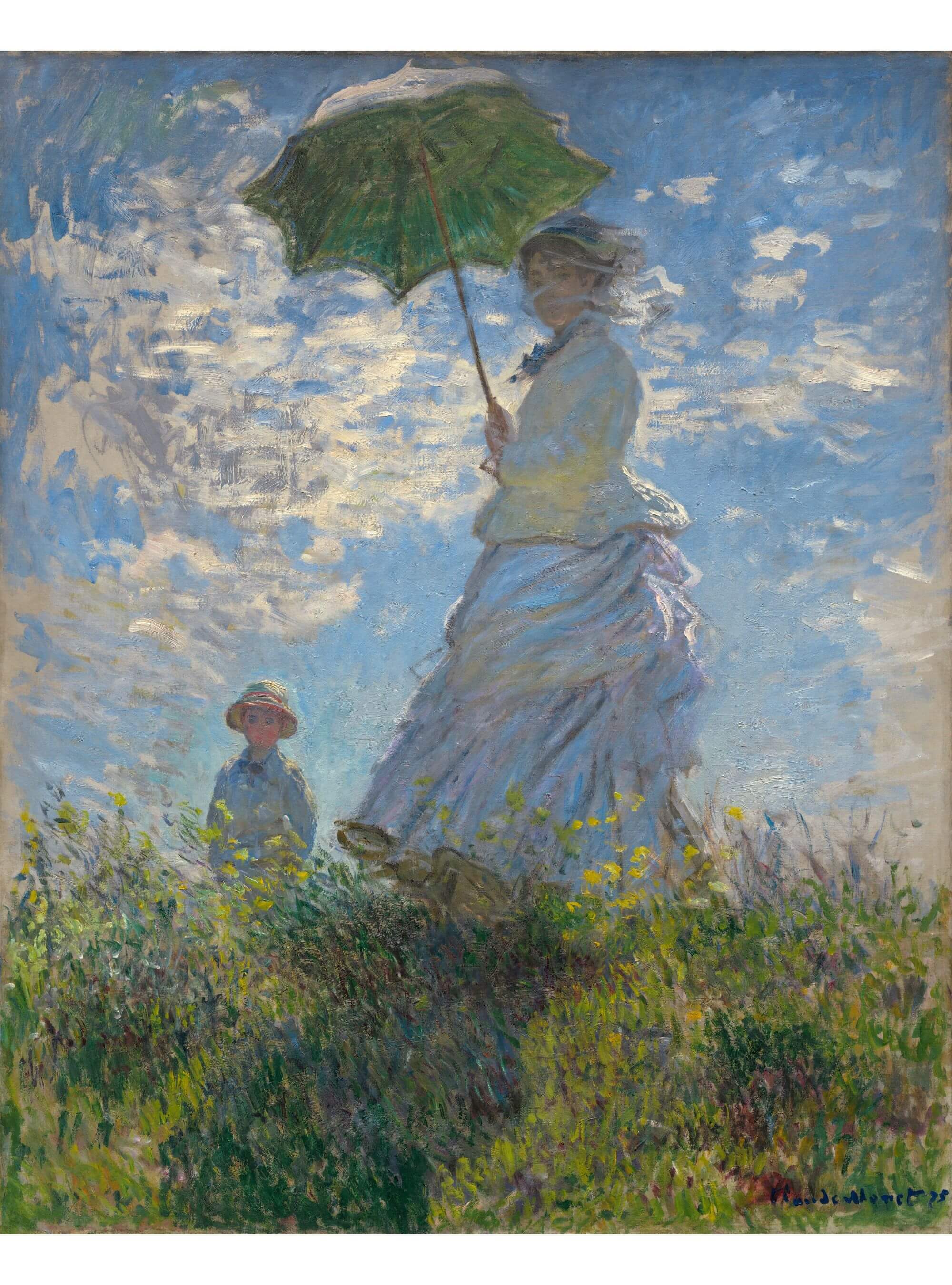 Vrouw met een parasol