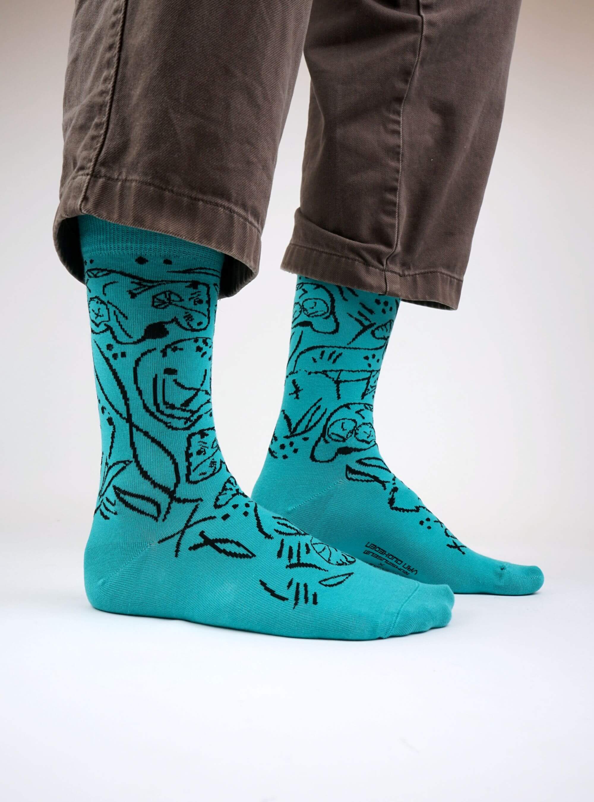 Staand Beeld van Nijlpaard - Turquoise