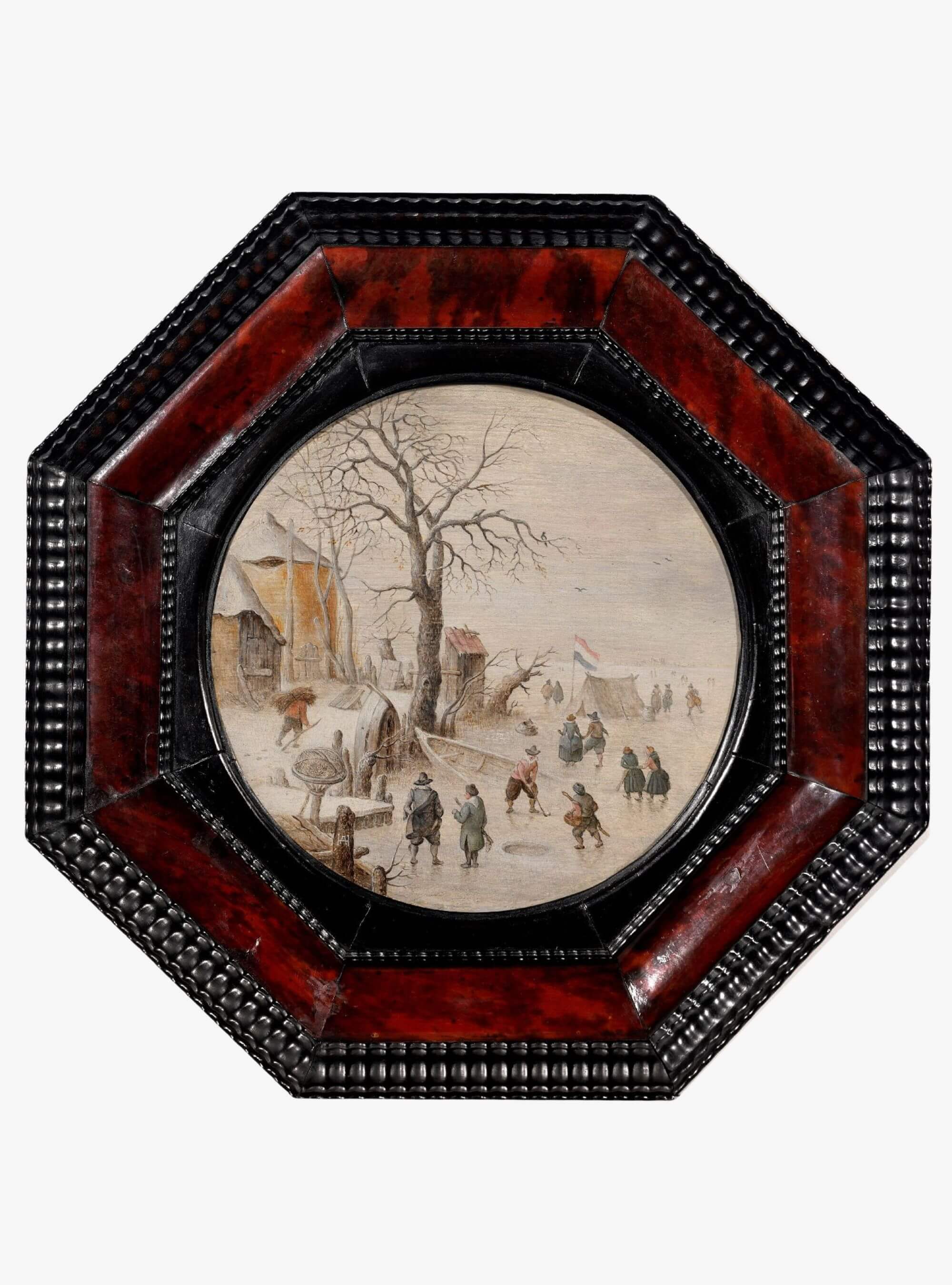 Hendrick Avercamp – Winterlandschaft mit Eisläufern